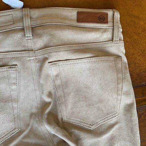 AG THE LEGGING ANKLE Polished Stretch Suede Sz 25 - Picture 5 of 8